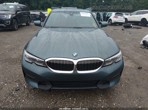 3MW5P7J0XM8C18206 2021 BMW 3 SERIES Turquoise Instrument cluster view