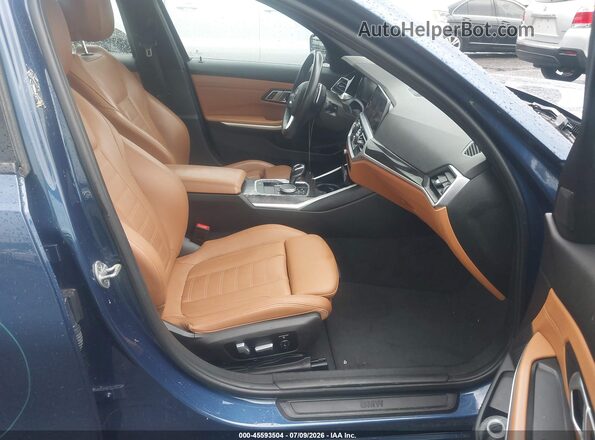 3MW5P9J01M8B59767 2021 BMW 3 SERIES Dark Blue Вид салона спереди