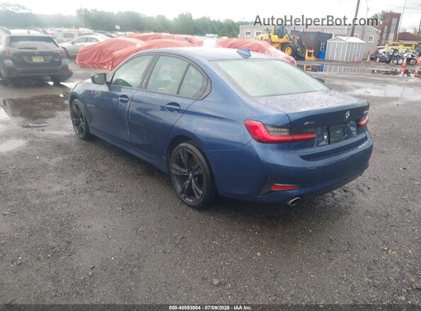 3MW5P9J01M8B59767 2021 BMW 3 SERIES Dark Blue Задняя левая четверть