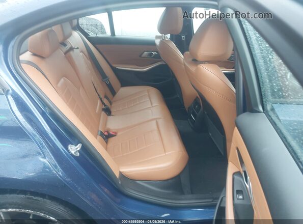 3MW5P9J01M8B59767 2021 BMW 3 SERIES Dark Blue Вид наклейки с VIN-кодом