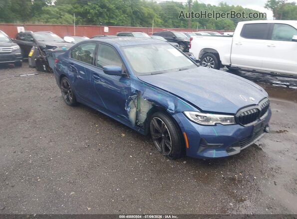 3MW5P9J01M8B59767 2021 BMW 3 SERIES Dark Blue Вид спереди