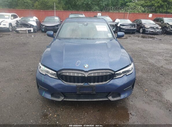 3MW5P9J01M8B59767 2021 BMW 3 SERIES Dark Blue Вид щитка приборов
