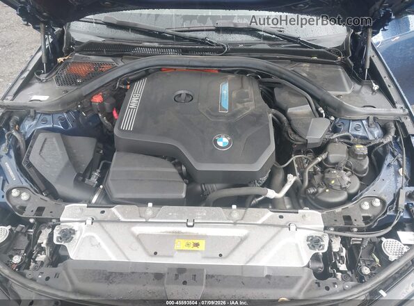 3MW5P9J01M8B59767 2021 BMW 3 SERIES Dark Blue Вид сзади