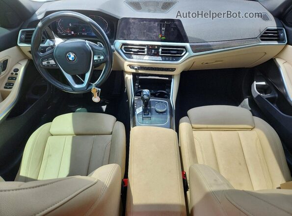 3MW5R1J00L8B23482 2020 BMW 3 SERIES White Widok deski rozdzielczej