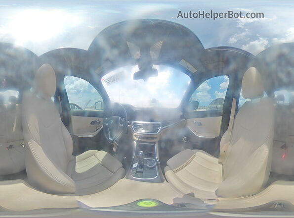 3MW5R1J00L8B23482 2020 BMW 3 SERIES White Widok naklejki z numerem VIN