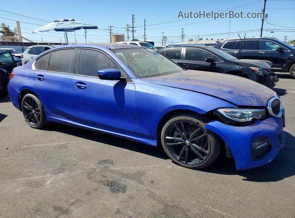 3MW5R1J00L8B31775 2020 BMW 3 SERIES Blue Передня права чверть