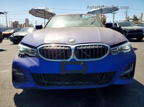 3MW5R1J00L8B31775 2020 BMW 3 SERIES Blue Вид спереду