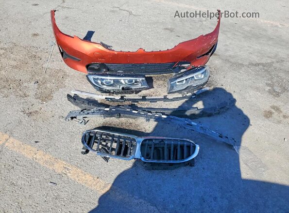 3MW5R1J00M8B56922 2021 BMW 3 SERIES Оранжевый Вид подкапотного пространства