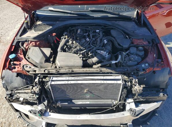 3MW5R1J00M8B56922 2021 BMW 3 SERIES Оранжевый Вид задней части салона