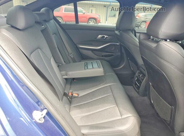 3MW5R1J01M8B58873 2021 BMW 3 SERIES Blue უკანა სავარძლების ხედი