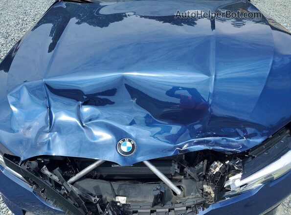 3MW5R1J01M8B58873 2021 BMW 3 SERIES Blue უკანა სალონის ხედი