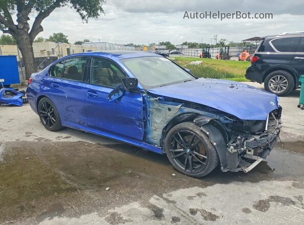3MW5R1J01M8B65032 2021 BMW 3 SERIES Blue Delantero derecho