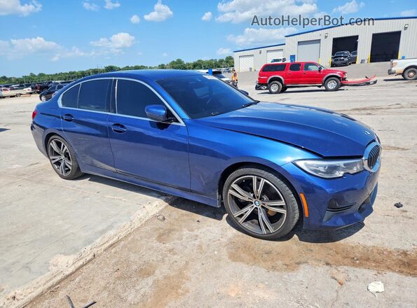3MW5R1J01M8C12849 2021 BMW 3 SERIES Blue Առջևի աջ