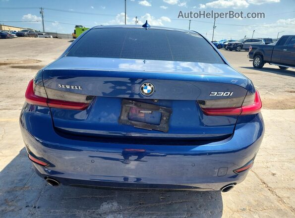 3MW5R1J01M8C12849 2021 BMW 3 SERIES Blue Հետևի տեսք