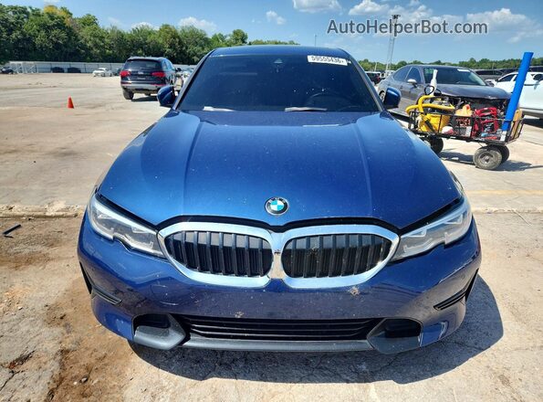 3MW5R1J01M8C12849 2021 BMW 3 SERIES Blue Դիմացի տեսք