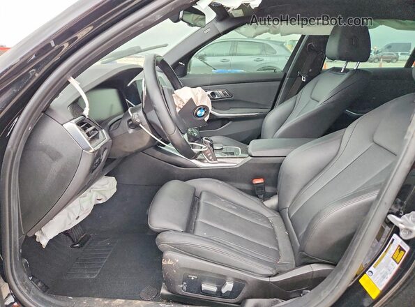 3MW5R1J02M8B93065 2021 BMW 3 SERIES Black Widok wnętrza z przodu