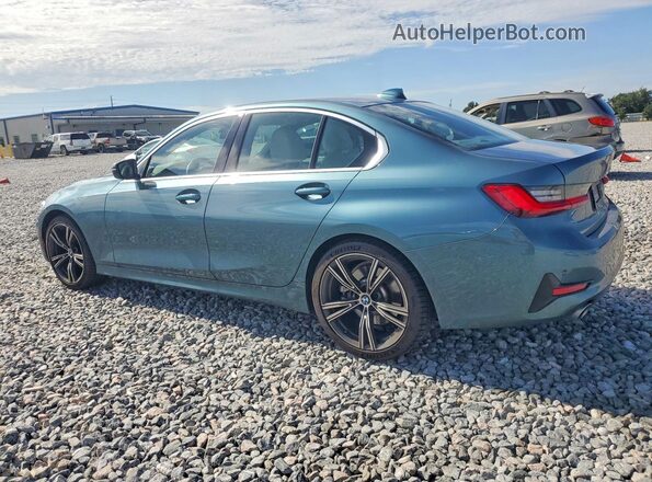 3MW5R1J02M8B94944 2021 BMW 3 SERIES Teal Rear left