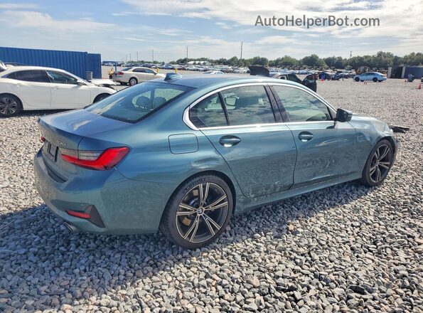 3MW5R1J02M8B94944 2021 BMW 3 SERIES Teal Rear right