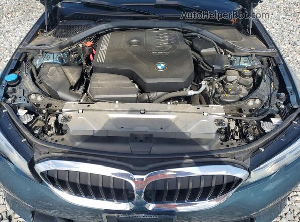 3MW5R1J02M8B94944 2021 BMW 3 SERIES Teal Rear interior view