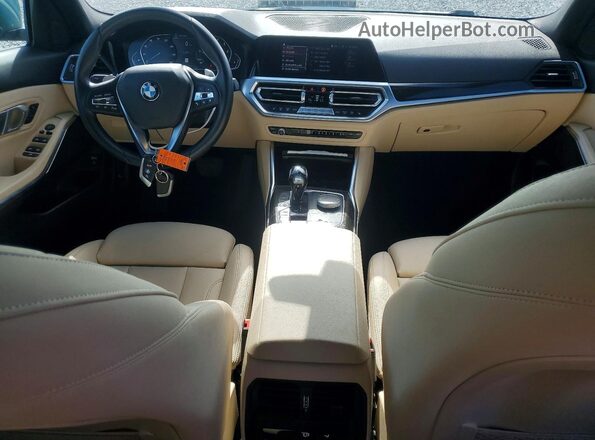 3MW5R1J02M8B94944 2021 BMW 3 SERIES Teal Dashboard view