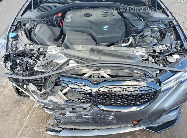 3MW5R1J02N8C46445 2022 BMW 3 SERIES Gray Widok wnętrza z tyłu