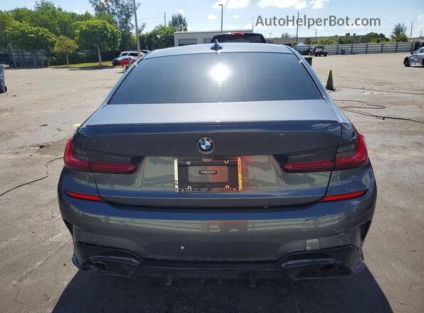 3MW5R1J02N8C46445 2022 BMW 3 SERIES Gray Widok z tyłu