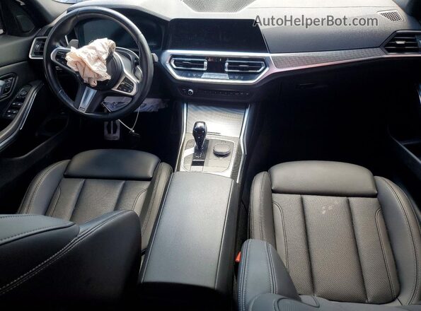 3MW5R1J02N8C46445 2022 BMW 3 SERIES Gray Widok deski rozdzielczej