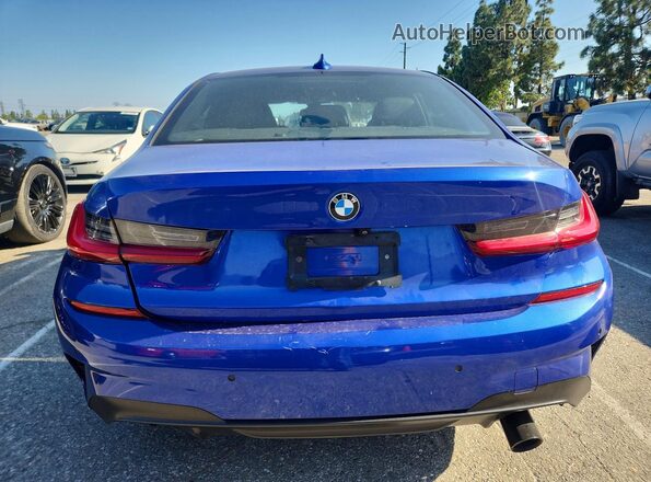 3MW5R1J03M8B95682 2021 BMW 3 SERIES Blue Rear view