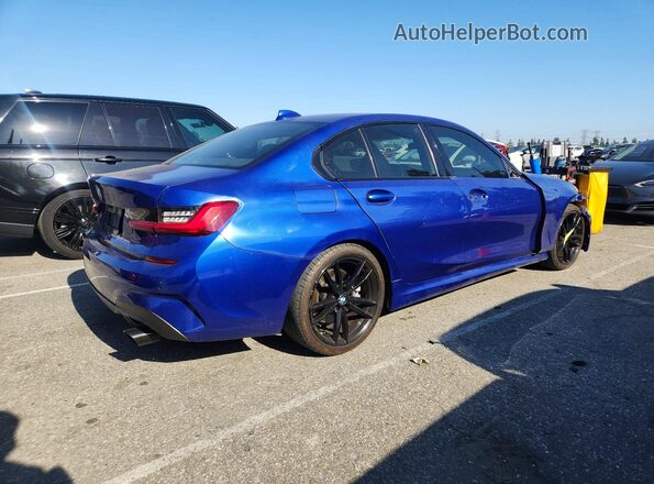 3MW5R1J03M8B95682 2021 BMW 3 SERIES Blue Rear right