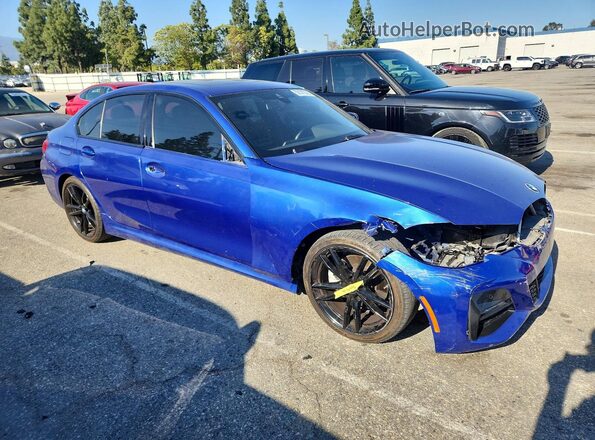 3MW5R1J03M8B95682 2021 BMW 3 SERIES Blue Front right