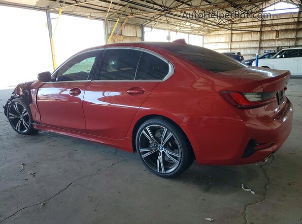 3MW5R1J04N8C22762 2022 BMW 3 SERIES Красный Задняя левая четверть
