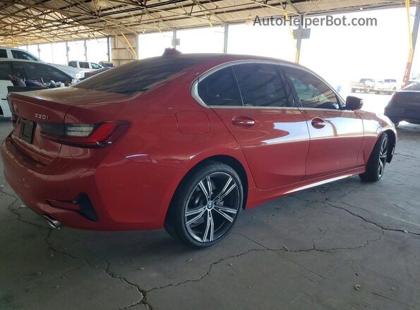 3MW5R1J04N8C22762 2022 BMW 3 SERIES Красный Задняя правая четверть