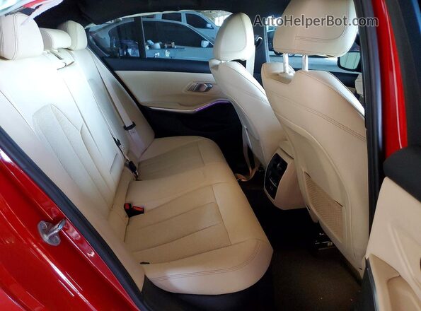 3MW5R1J04N8C22762 2022 BMW 3 SERIES Красный Вид задних сидений