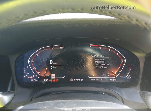 3MW5R1J05L8B03860 2020 BMW 3 SERIES Черный Вид задних сидений