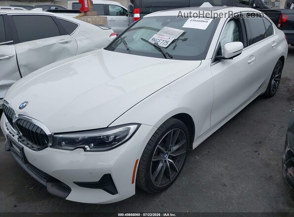 3MW5R1J06L8B34728 2020 BMW 3 SERIES White Առջևի ձախ երեք քառորդ տեսարան