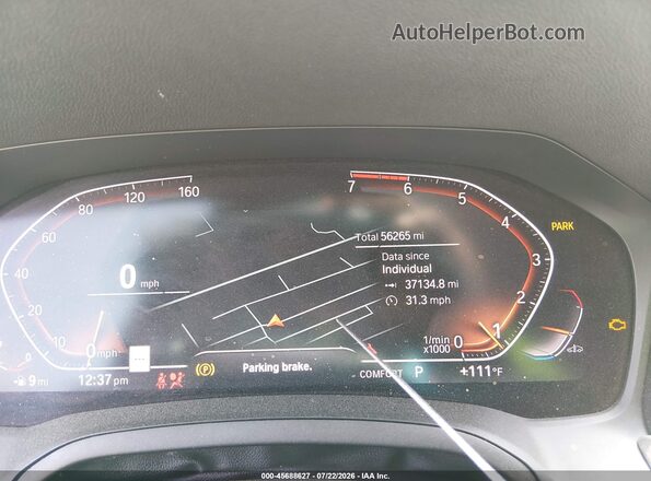 3MW5R1J06M8B49649 2021 BMW 3 SERIES Blue Widok tylnych siedzeń