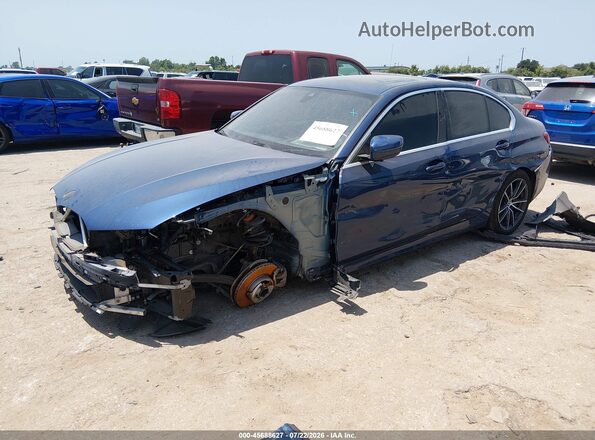 3MW5R1J06M8B49649 2021 BMW 3 SERIES Blue Przód lewy