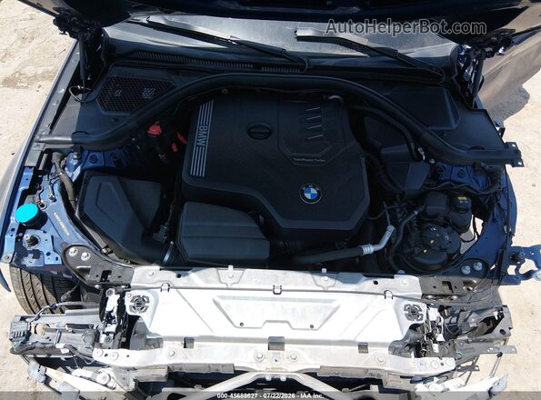 3MW5R1J06M8B49649 2021 BMW 3 SERIES Blue Widok z tyłu
