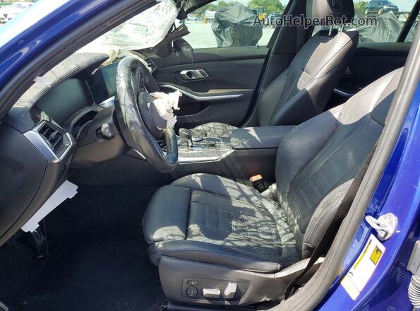 3MW5R1J06M8C05346 2021 BMW 3 SERIES Blue Front interior view