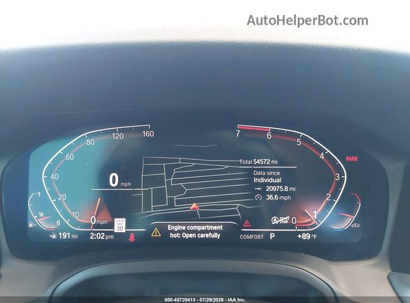 3MW5R1J07M8B61339 2021 BMW 3 SERIES Белый Вид задних сидений