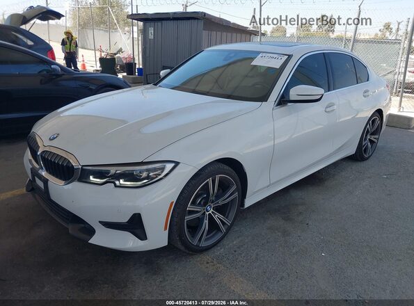 3MW5R1J07M8B61339 2021 BMW 3 SERIES Белый Передняя левая четверть