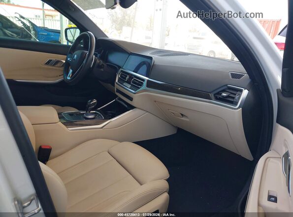 3MW5R1J07M8B61339 2021 BMW 3 SERIES Белый Вид салона спереди