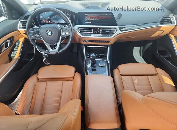 3MW5R1J09L8B20239 2020 BMW 3 SERIES Gray Widok deski rozdzielczej