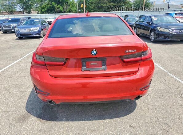 3MW5R1J09L8B22119 2020 BMW 3 SERIES Red Հետևի տեսք