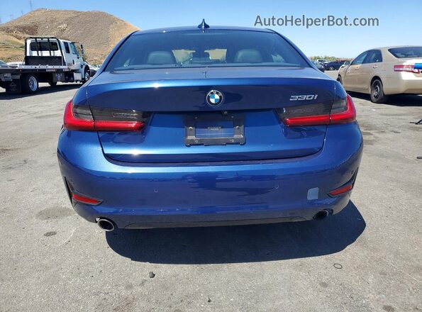 3MW5R1J0XM8B94982 2021 BMW 3 SERIES Blue Rear view