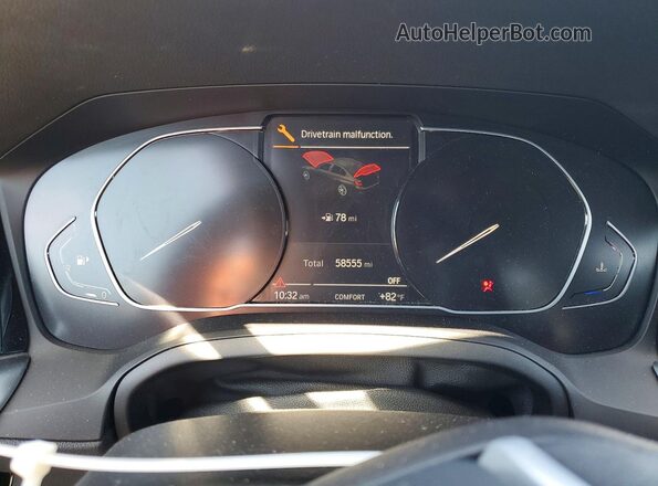 3MW5R1J0XM8B94982 2021 BMW 3 SERIES Blue Instrument cluster view