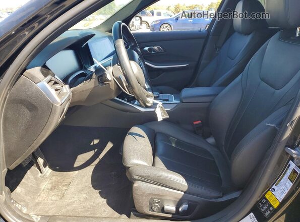 3MW5R7J00L8B22173 2020 BMW 3 SERIES Черный Вид салона спереди