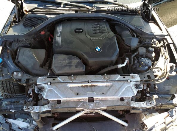 3MW5R7J00L8B22173 2020 BMW 3 SERIES Черный Вид задней части салона