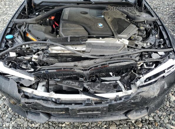 3MW5R7J00M8C05989 2021 BMW 3 SERIES Black Вид задньої частини салону