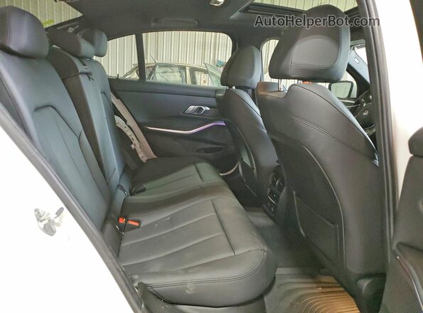3MW5R7J01L8B43534 2020 BMW 3 SERIES White უკანა სავარძლების ხედი